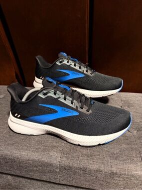 Brooks Launch 8 Men's Running Shoes Black Blue Size 11